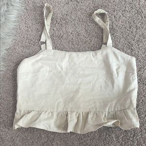 Beige Crop Top